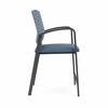 Lesro Newport Hip Chair Metal Frame, Charcoal, RS Rain Song Back, MD Titan Seat NP1161